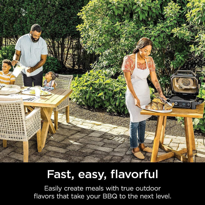 Professional Outdoor Grill and Smoker. Built-in Thermometer. 7-in-1 main grill. BBQ Smoker. Air Fryer. Bake. Bake. dehydrate. Grill. Firewood Pellet. Portable. electric (updated)
